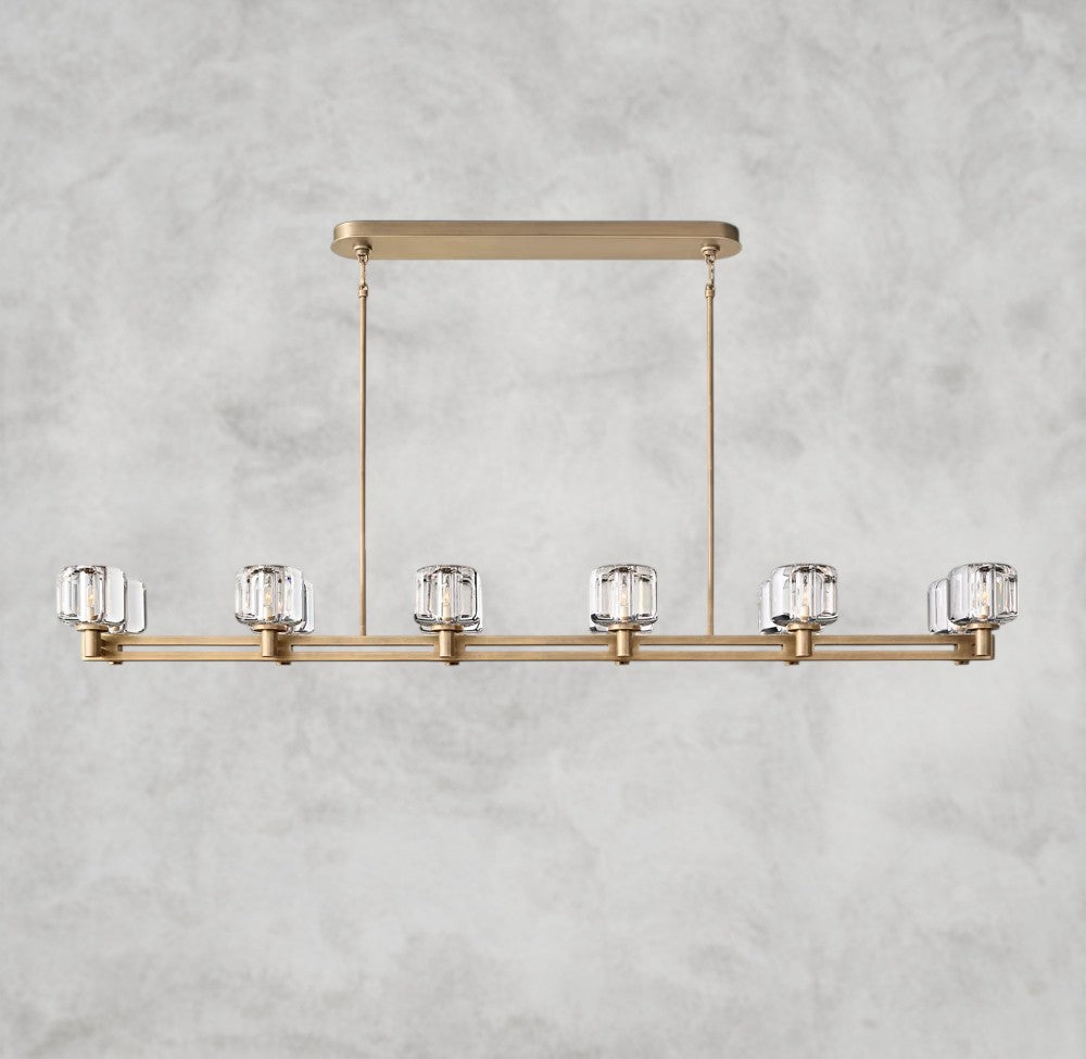 Demaret double Linear chandelier 54", 72"